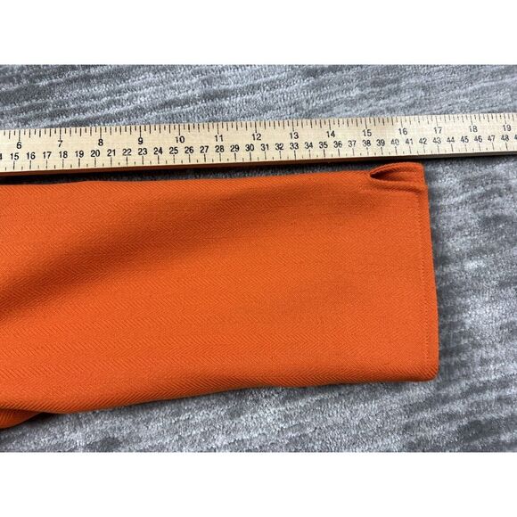 R&K Originals Suit‎ Jacket Womens 8 Orange Button Front 3/4 Sleeve Pockets - Picture 6 of 13